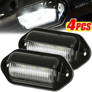 6 LED Xe Ô Tô Biển Số Đèn Đa Năng Chống Thấm Nước Đuôi Đèn Cho Xe SUV Xe Tải Trailer Biển Số Đèn 12-24V