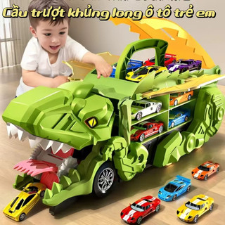 Đồ chơi trẻ em ô tô khủng long cầu trượt cho trẻ em - cung cấp đồ chơi xe khủng long cho bé