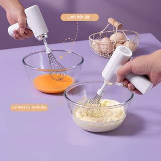 TAIDU Máy đánh trứng gia dụng máy đánh kem 3 tốc độ điều chỉnh hai que khuấy