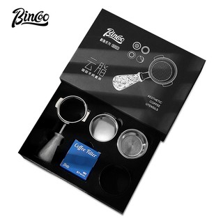 Bộ quà tặng bincoo tay cầm máy pha cà phê 3 lỗ không đáy 51mm / 2 lỗ 58mm phụ kiện cà phê