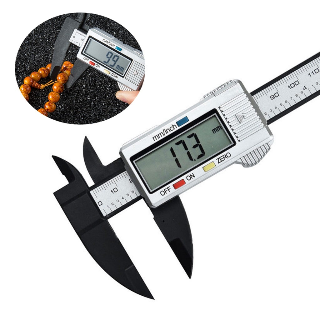 1 Chiếc 0-150 Mm Thép Không Gỉ HD Full Màn Hình Điện Tử Kỹ Thuật Số Caliper Màn Hình Lớn Vernier Cal
