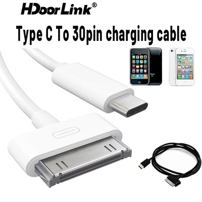 Bộ chuyển đổi sạc HdoorLink 30pin sang USB C Hỗ trợ đầu nối cáp sạc và truyền dữ liệu cho thiết bị TYPE C