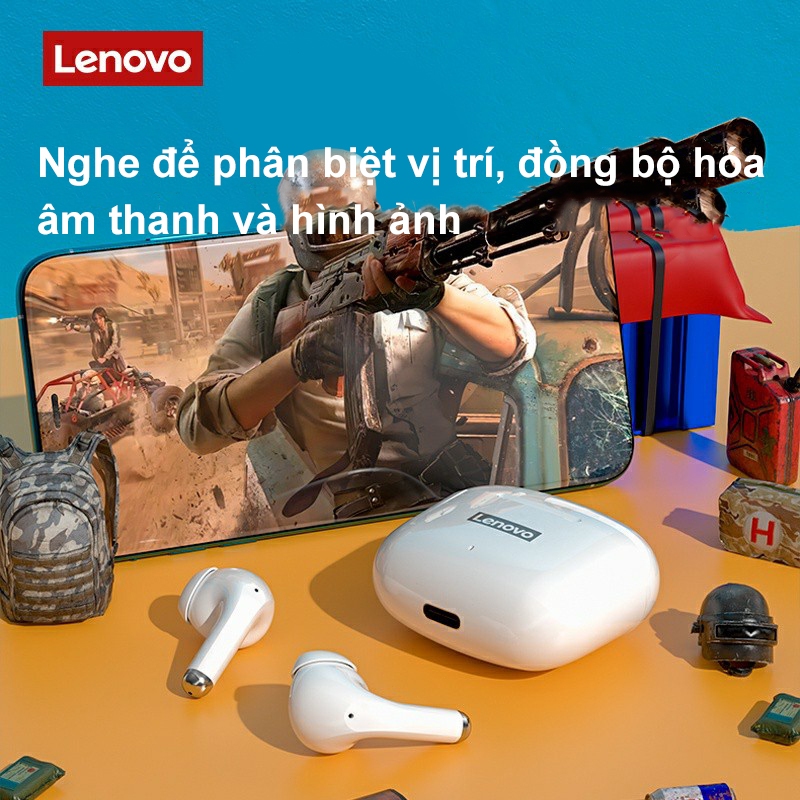 Tai nghe Bluetooth không dây Lenovo LP40 Pro âm thanh nổi HD giảm ồn thông minh cảm ứng chống nước | BigBuy360 - bigbuy360.vn