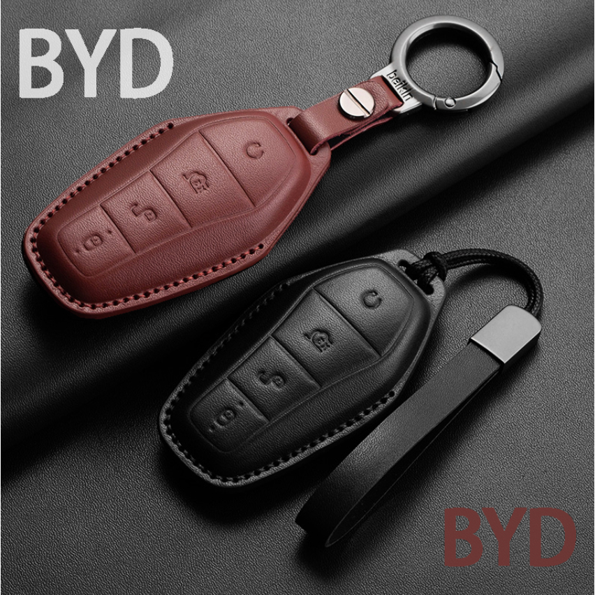 Bao da Vỏ Bọc Ốp Chìa Khóa Ô Tô Chìa Khóa Xe Ô Tô BYD Sealion 7 Sealion 6/Seal ATTO 3 BYD Dolphin Ke