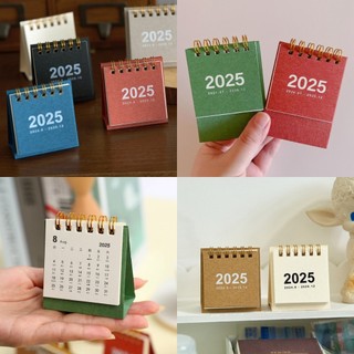Lịch Để Bàn Mini 2025 Lịch Màu Trơn Lịch Rời Di Động Đơn Giản Để Bàn
