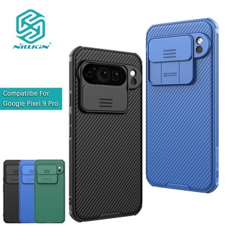 Nillkin cho google 9 pro xl / pixel 8 pro / 7 pro / pixel 6a / 7a camshield pro pc tpu bảo vệ ống kính máy ảnh trượt trượt chống sốc ốp lưng cứng vỏ điện thoại vỏ bảo vệ