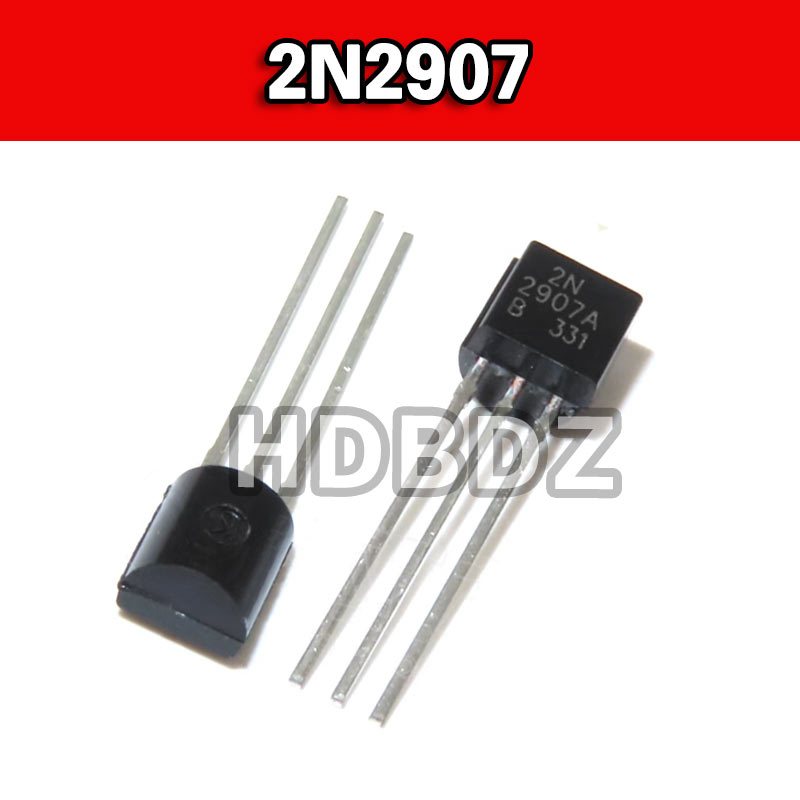 100 chiếc 2N2907 TO-92 0.8A / 60V Công suất thấp PNP Transistor Triode IC