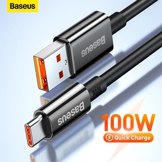 Cáp baseus pd 100w usb c 6a sạc nhanh loại c dây sạc usb-c