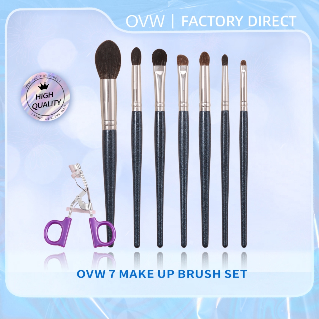 OVW Bộ cọ trang điểm OVW Blusher Cheek Blender Crease Brush Curlel
