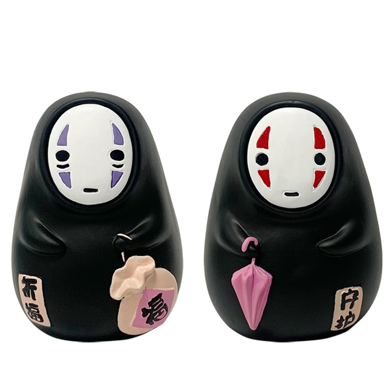 16cm Miyazaki Hayao Anime Spirited Away Nhân Vật Hành Động Không Mặt Người Heo Đất Q Phiên Bản PVC N