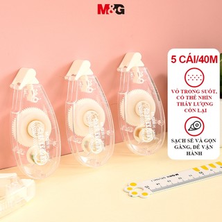  M&G Keo Highviscosity correction Băng keo hai mặt trong suốt Hiệu chỉnh học sinh Băng dính máy tính xách tay 5 miếng   40 m 