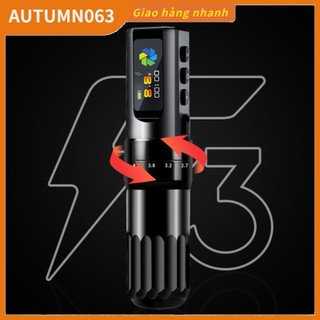Máy xăm, máy phun xăm phổ thông, không dây hình xăm bộ bút màn lcd màu lớn 2000mah autumn063