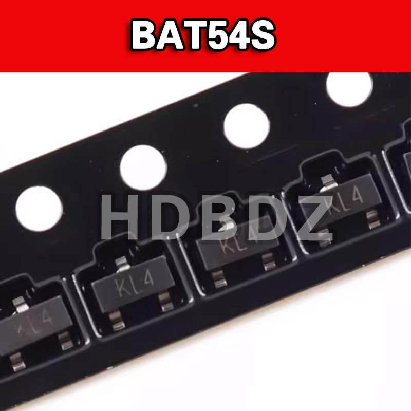 100pcs BAT54S KL4 SOT23 NPN Loại Transistor Shoteki Triode IC SMD