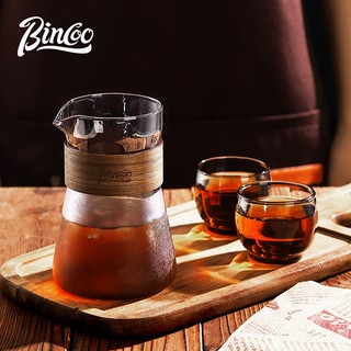 Bincoo búa thẻ gỗ chia sẻ cà phê bộ nồi cà phê pha tay thủy tinh nồi nhật bản nếm cà phê chia sẻ 500ml
