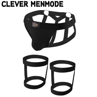 [clever-menmode] Quần Lót Nam Lọt Khe Kim Loại Rỗng Gợi Cảm jockstrap