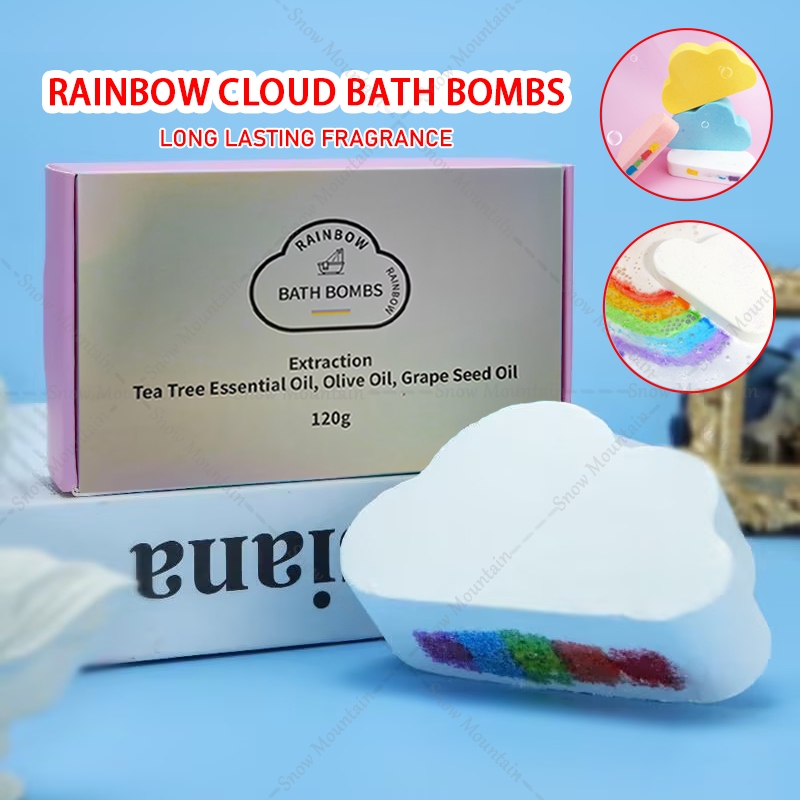 Viên sủi bồn tắm Rainbow Bath Boom 120g tạo bọt, viên thả bồn tắm