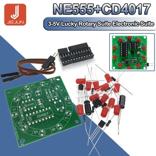 Tròn 3 bàn xoay thành phần fortune cd4017 ne555 thú vị diy bộ bánh xe linh kiện điện tử