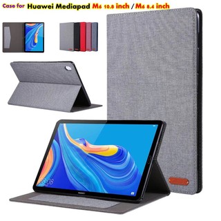 Coque For Huawei Mediapad M6 10.8 SCM-W09 SCM-AL09 M6 8.4 inch VRD-W09 VRD-AL09 Case Flip Stand Cover Cowboy Pattern Folding Cover PU Leather Stand