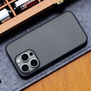 【Non-slip diagonal stripes/Matte acrylic hard case/Black】Ốp lưng compatible for iPhone 15 14 13 pro max case