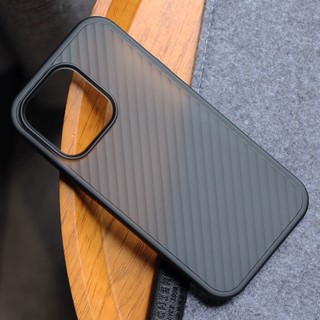【Non-slip diagonal stripes/Matte acrylic hard case/Black】Ốp lưng compatible for iPhone 15 14 13 pro max case