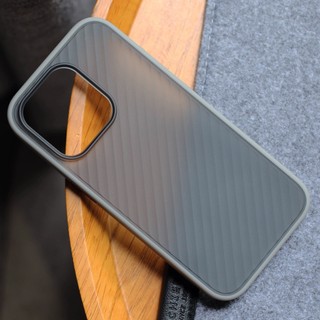 【Non-slip diagonal stripes/Matte acrylic hard case/Black】Ốp lưng compatible for iPhone 15 14 13 pro max case