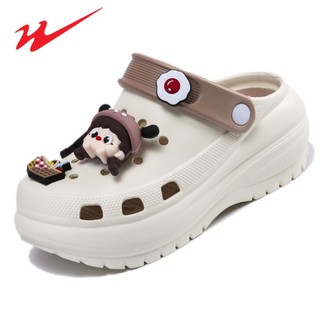 SHUANGXING Dép đi biển thoáng khí hai mục đích mùa hè mới dành cho nữ crocs