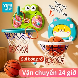 Yimi Trẻ Em Đồ Chơi Thể Thao Hoạt Hình Bóng Rổ Bóng Đồ Chơi Treo Bóng Rổ Vòng Bộ Cho Trẻ Em Di Động Bóng Rổ Vòng Ngoài Trời Ném Bé Trò Chơi