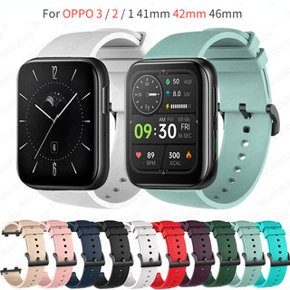 Dây đeo đồng hồ silicon mềm cho OPPO Watch 3 / 2 / 1 41mm 42mm 46mm Dây đeo đồng hồ đeo tay đầy màu sắc Vòng đeo tay thể thao