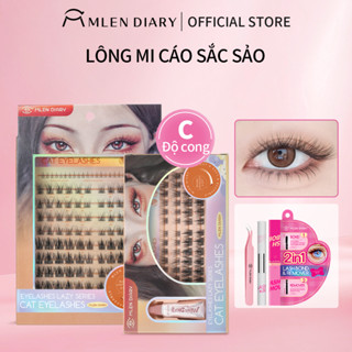 Mlen Diary Mi giả CÁO 9-14mm C cong tự gắn phong cách mắt Cáo quyến rũ dễ gắn dễ dùng sắc sảo mắt to tự nhiên