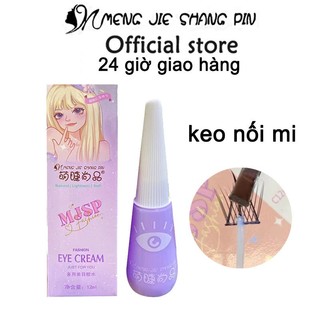 Mengjieshangpin Keo dán mi dính tự nhiên và không dễ rơi ra keo nối mi giả 12Ml