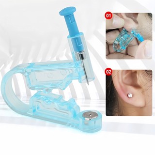 Dụng cụ đục lỗ tai vô trùng dùng một lần Trang sức không đau Thiết bị xỏ lỗ tai