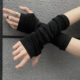 Găng tay ninja hở ngón 195600 màu tối phong cách harajuku đường phố cá tính cho nam và nữ