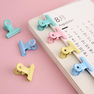 Kẹp kim loại màu kẹo DIY Kẹp giấy thủ công Kẹp giấy về nhà