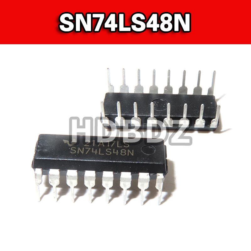 2-10 Chiếc 74LS48 SN74LS48N DIP-16 HD74LS48P Chip Lái Xe IC