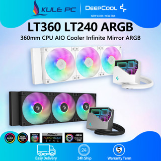 Deepcool LT360 LT240 LT720 LT520 ARGB CPU AIO Liquid Cooler 360mm Bộ tản nhiệt nước hiệu suất cao LGA1700 AMD AM5 Gương vô hạn Đầu lạnh Bo mạch chủ Đèn đồng bộ hóa hiệu ứng
