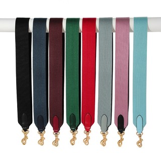 Dây đeo vải canvas màu trơn 5cm dây đeo vai rộng túi nữ thay thế dây đeo vai dây đeo túi xô dây đeo một bên vai Phụ kiện túi Messenger