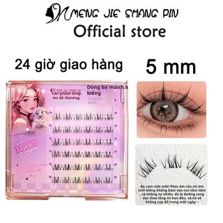 Mengjieshangpin Bướm Lông Mi Dưới ~ Trong Suốt Thân Dưới Lông Mi Giả Tự Nhiên Phân Đoạn Lông Mi 5 Mm