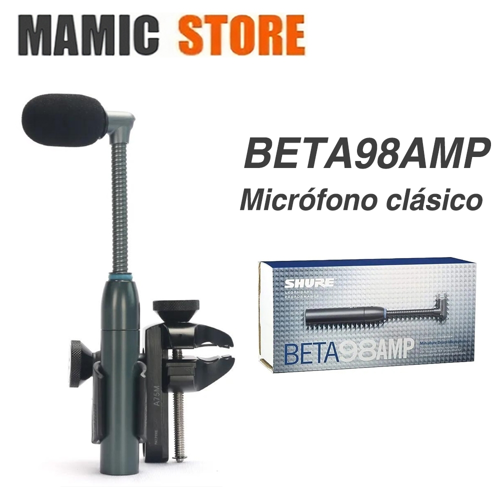 Beta98amp 98amp Cardioid Condenser Nhạc cụ gõ trống Micrô cho Toms Snare Drum