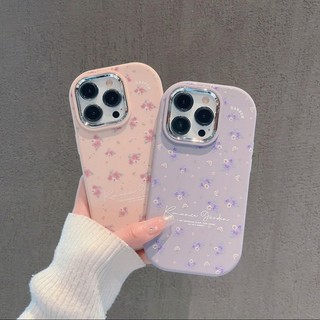  Iphone 12 13 PRO 14 15 plus 15 PRO MAX IP7P IPXS MAX IP11 Phong cách cặp đôi hoa hồng toàn màn hình dễ thương silicon mềm ốp điện thoại khung kim loại cao cấp 