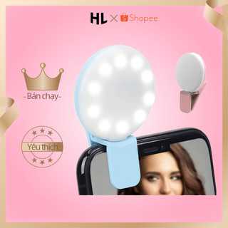 Vòng Đèn Led Mini Gắn Điện Thoại Hỗ Trợ Chụp Ảnh Selfie Chiếu sáng da dẻo, chụp ảnh đẹp hơn