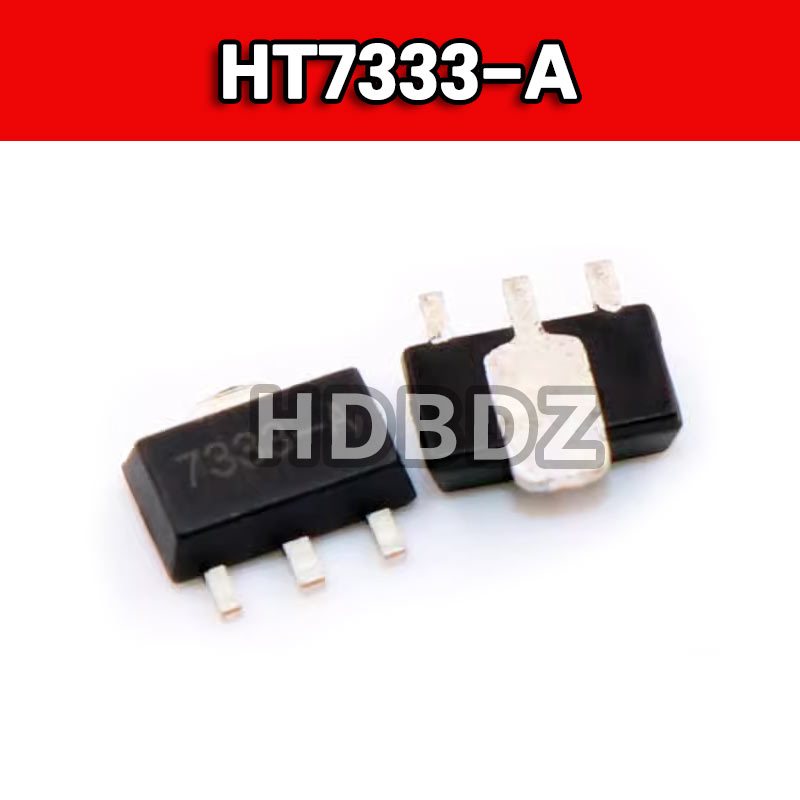 Bộ 50 HT7333-A 7333-1 SOT89 Tiêu thụ điện năng thấp Bộ điều chỉnh điện áp ba đầu Chip HT7333 IC