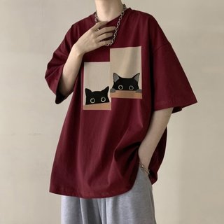 Áo Thun Nam Tay Ngắn Form Rộng In Hình Thời Trang Áo Phông Nam Nữ Unisex Phong Cách Hàn Quốc