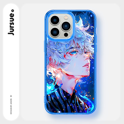 Ốp lưng JURSUE mềm chống bẩn ngầu nam màu độc lạ cho iPhone 16 15 14 13 12 11 Pro Max SE 2020 X XR XS ip 8 7 Plus kute Y5225Q