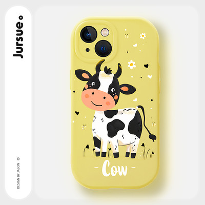 Ốp lưng JURSUE mềm chống bẩn ngộ nghĩnh hình bựa dễ thương đẹp cho iPhone 17 16 15 14 13 12 11 Pro Max SE 2020 X XR XS ip 8 7 Plus kute Y5231