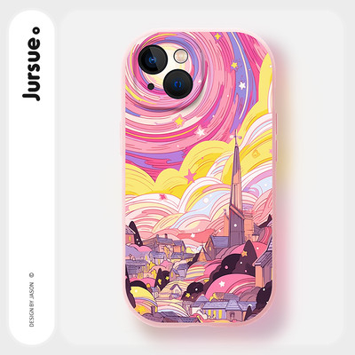 Ốp lưng JURSUE mềm chống bẩn dễ thương đẹp độc lạ cho iPhone 17 16 15 14 13 12 11 Pro Max SE 2020 X XR XS ip 8 7 Plus kute Y5223Q