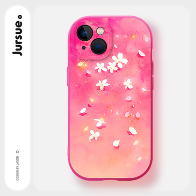 Ốp lưng JURSUE mềm chống bẩn hoa dễ thương đẹp độc lạ cho iPhone 16 15 14 13 12 11 Pro Max SE 2020 X XR XS ip 8 7 Plus kute Y5217Q