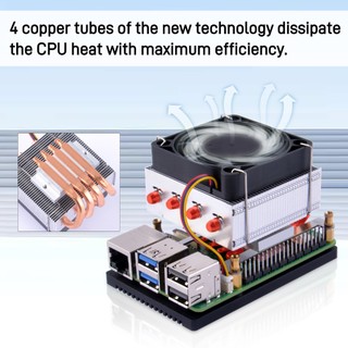 Bộ làm mát CPU 52Pi Low-Profile Plus cho quạt CPU Raspberry Pi 5