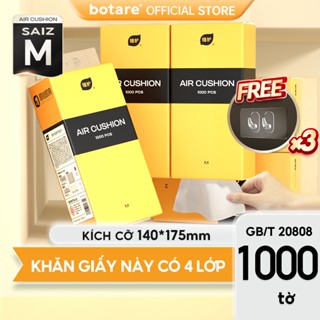 【5 gói Botare Cheerful khăn giấy vệ sinh treo tường lớn 1000 tờ mỗi gói