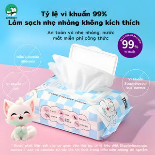 DORRIKEY giá thấp nhất trực tuyến! ! Khăn lau thú cưng 80 tờ, thông dụng cho chó mèo, bảo vệ mắt HHMPS00200