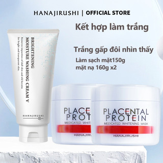 Sữa rửa mặt vitamin c hanajirushi làm trắng và làm sáng da 150g mặt nạ làm trắng và làm sáng da 160g*2pcs